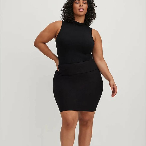 torrid Dresses & Skirts - Torrid Black Stretch Knit Foldover Pencil Skirt Women's Plus Size 4 4X H13088